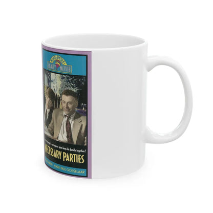 NECESSARY PARTIES (VHS COVER) - White Coffee Mug-Go Mug Yourself