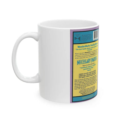 NECESSARY PARTIES (VHS COVER) - White Coffee Mug-Go Mug Yourself