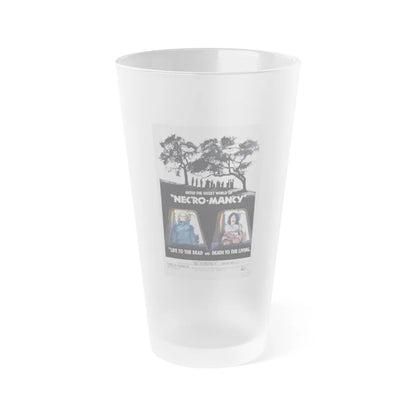 NECROMANCY 1972 Movie Poster - Frosted Pint Glass 16oz-16oz-Frosted-Go Mug Yourself