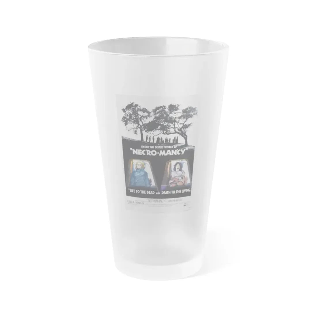NECROMANCY 1972 Movie Poster - Frosted Pint Glass 16oz 16oz Frosted - Go Mug Yourself