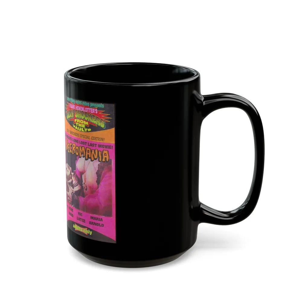 NECROMANIA (VHS COVER) - Black Coffee Mug-Go Mug Yourself