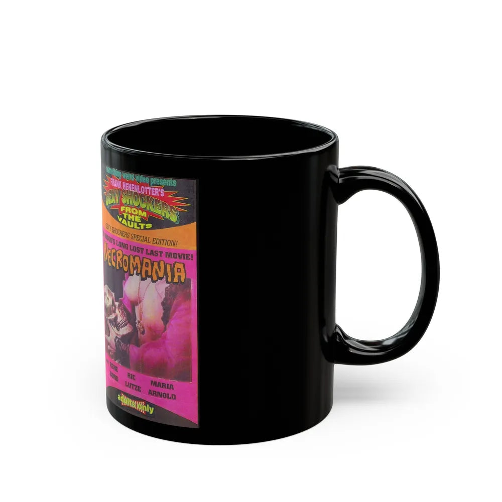 NECROMANIA (VHS COVER) - Black Coffee Mug-Go Mug Yourself