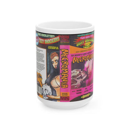 NECROMANIA (VHS COVER) - White Coffee Mug-15oz-Go Mug Yourself