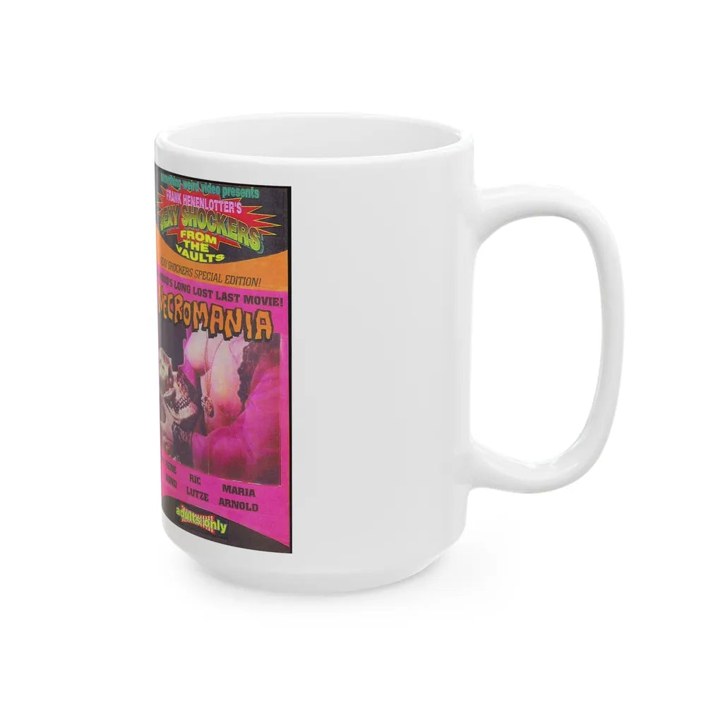 NECROMANIA (VHS COVER) - White Coffee Mug-Go Mug Yourself