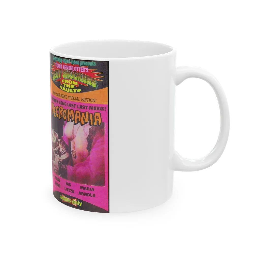 NECROMANIA (VHS COVER) - White Coffee Mug-Go Mug Yourself