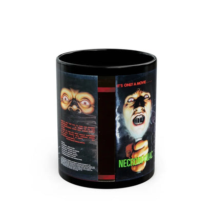 NECROMANIAC (VHS COVER) - Black Coffee Mug-11oz-Go Mug Yourself