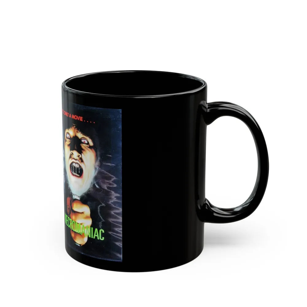 NECROMANIAC (VHS COVER) - Black Coffee Mug-Go Mug Yourself