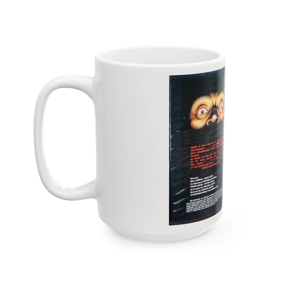 NECROMANIAC (VHS COVER) - White Coffee Mug-Go Mug Yourself