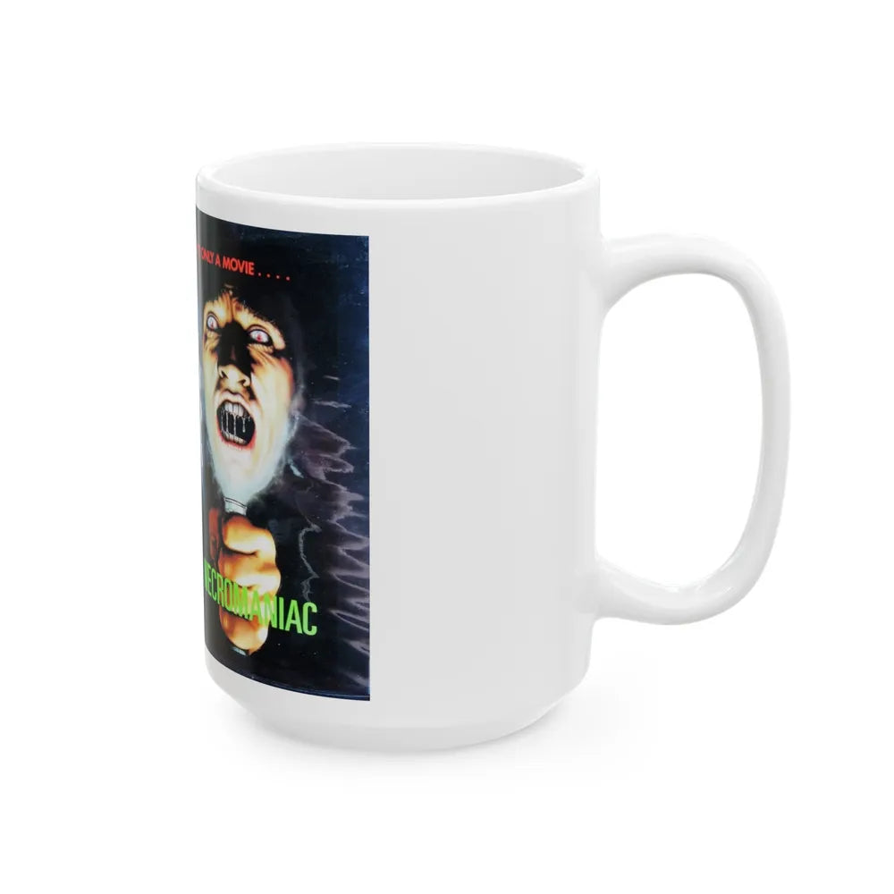 NECROMANIAC (VHS COVER) - White Coffee Mug-Go Mug Yourself