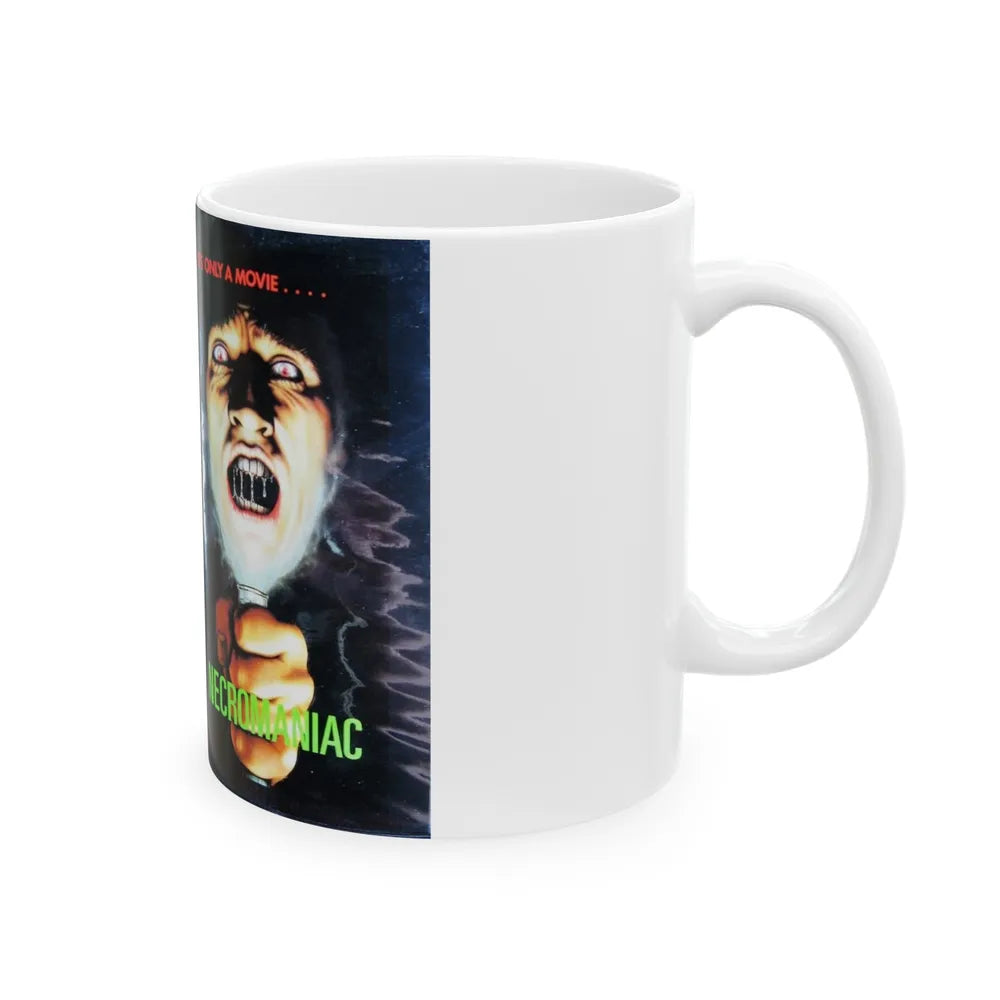 NECROMANIAC (VHS COVER) - White Coffee Mug-Go Mug Yourself