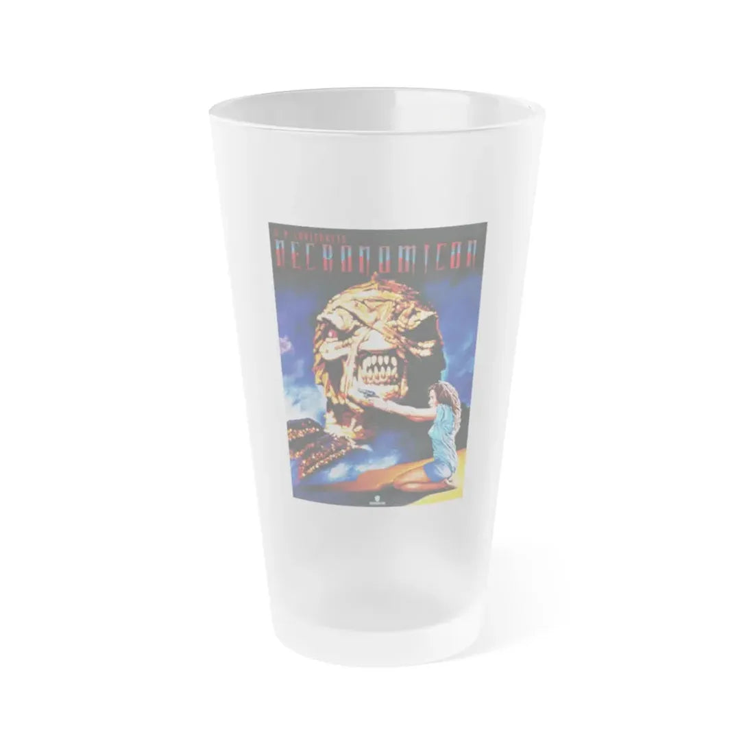 NECRONOMICON 1993 Movie Poster - Frosted Pint Glass 16oz 16oz Frosted - Go Mug Yourself
