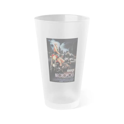 NECROPOLIS 1986 Movie Poster - Frosted Pint Glass 16oz 16oz Frosted - Go Mug Yourself