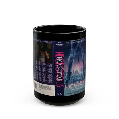 NECROPOLIS (VHS COVER) - Black Coffee Mug-15oz-Go Mug Yourself