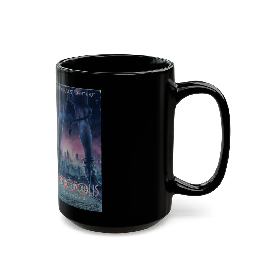 NECROPOLIS (VHS COVER) - Black Coffee Mug-Go Mug Yourself