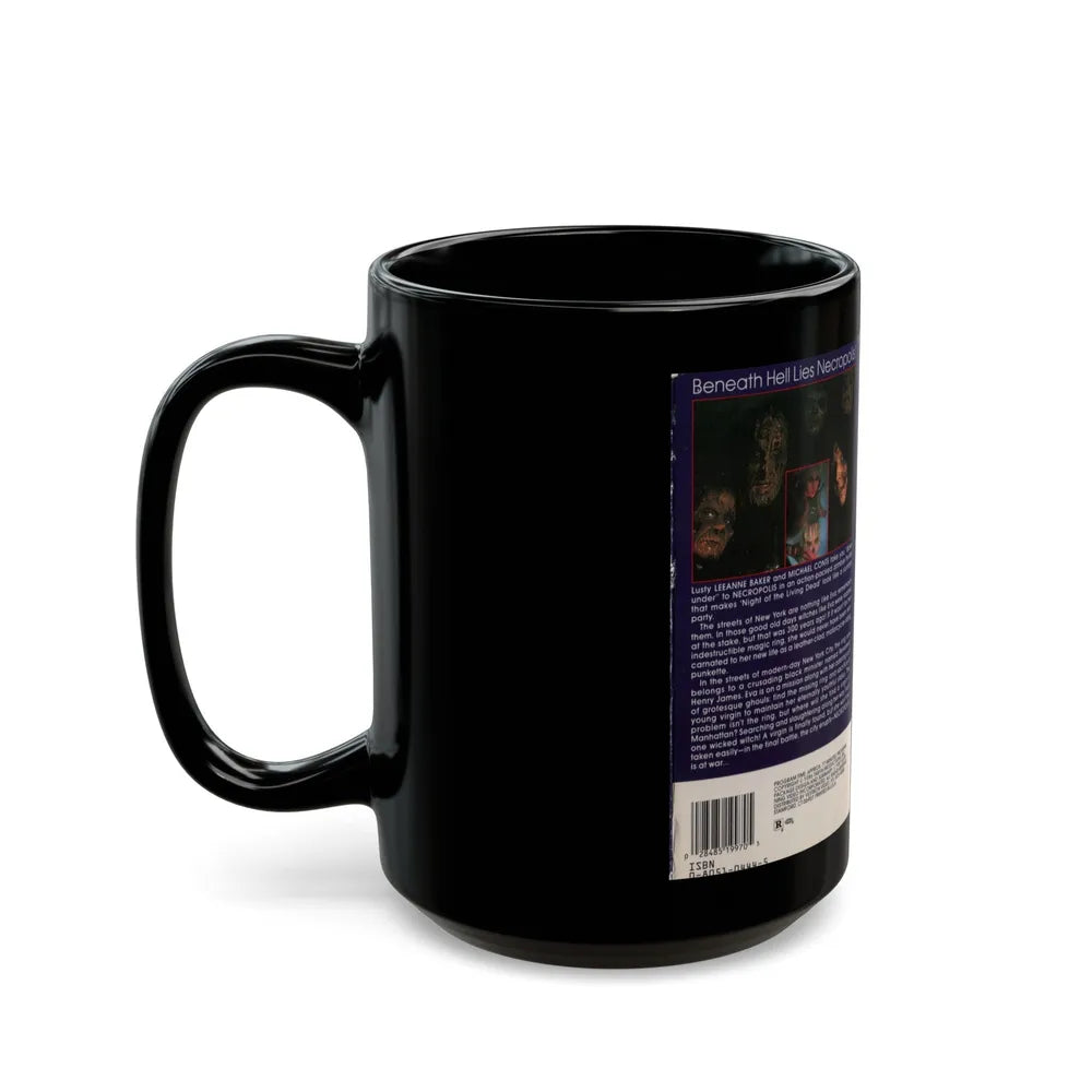 NECROPOLIS (VHS COVER) - Black Coffee Mug-Go Mug Yourself