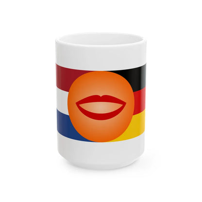 NED-GER talk (Germany) White Coffee Mug 15oz - Go Mug Yourself