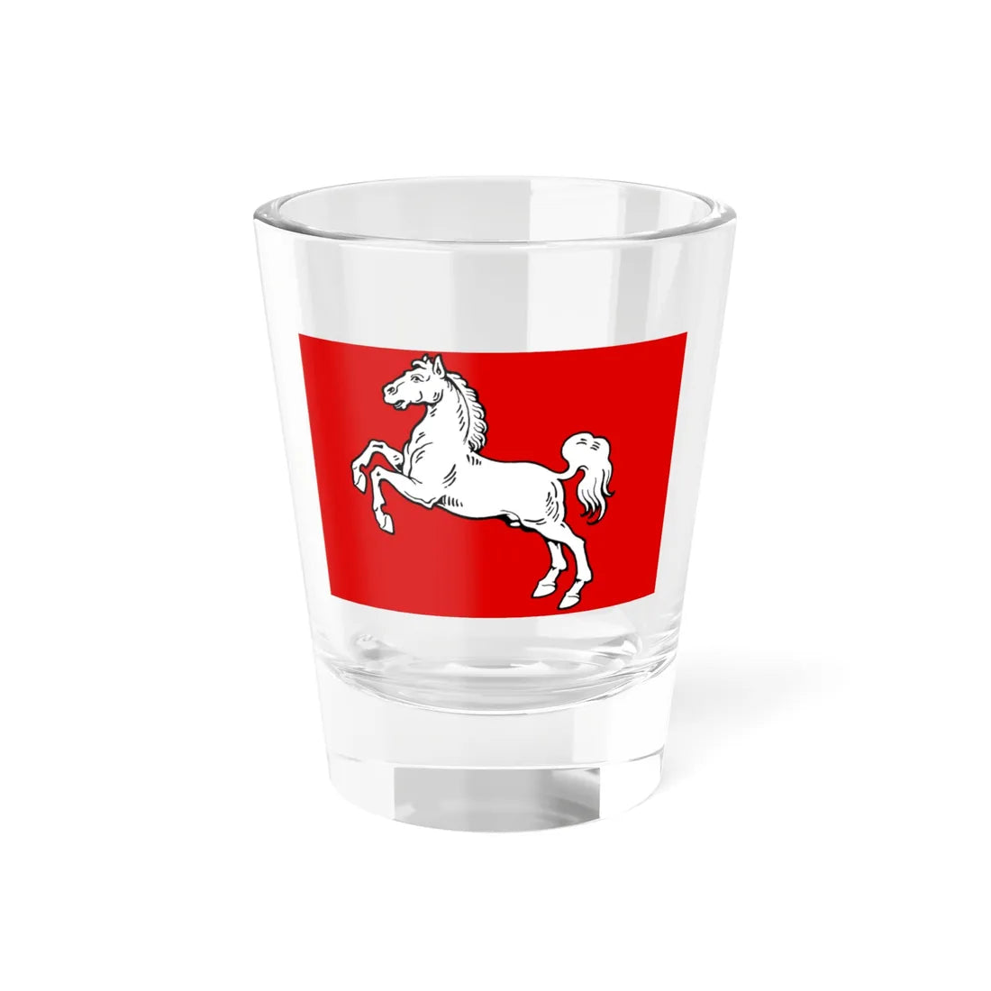 Neddersassenflagg2 (Germany) Shot Glass 1.5oz 1.5oz - Go Mug Yourself