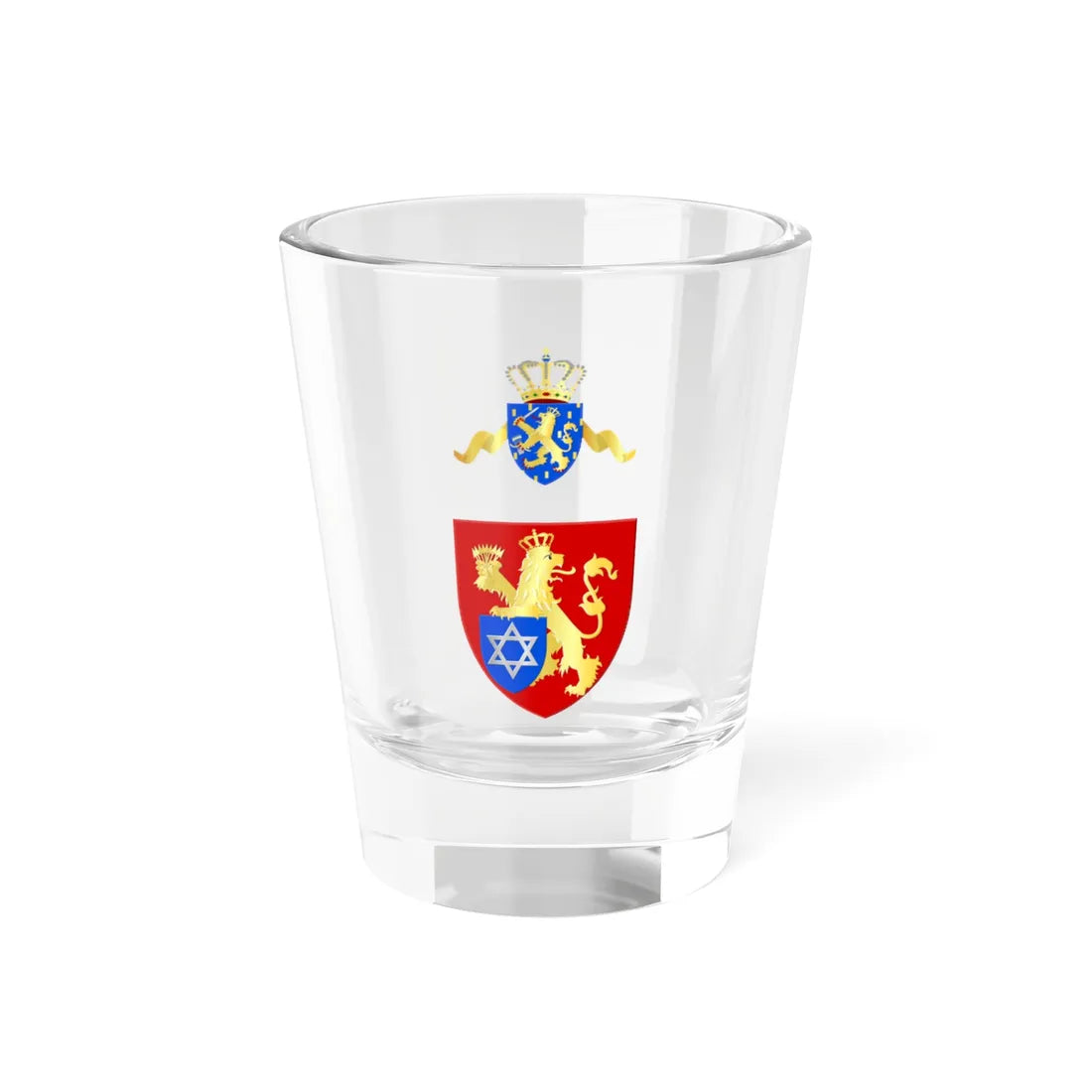 Nederlands-Israëlitisch-Kerkgenootschap wapen (Netherlands) (Coat of Arms) Shot Glass 1.5oz 1.5oz - Go Mug Yourself