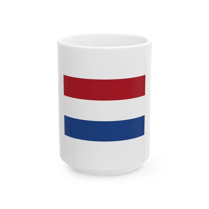 Nederlands Loodsvlag (Netherlands) White Coffee Mug 15oz - Go Mug Yourself