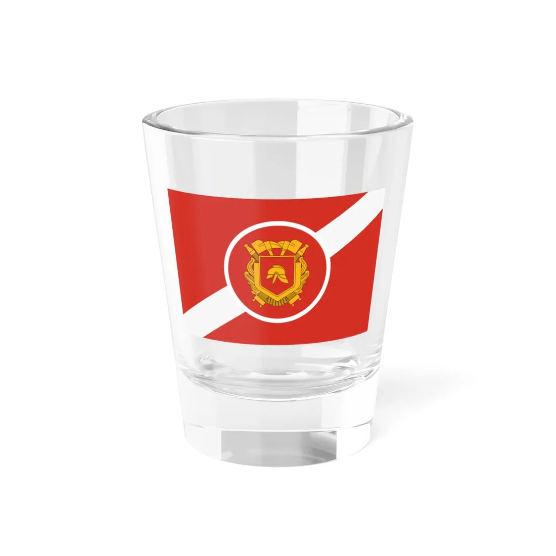 Nederlandse brandweer vlag (Netherlands) Shot Glass 1.5oz 1.5oz - Go Mug Yourself