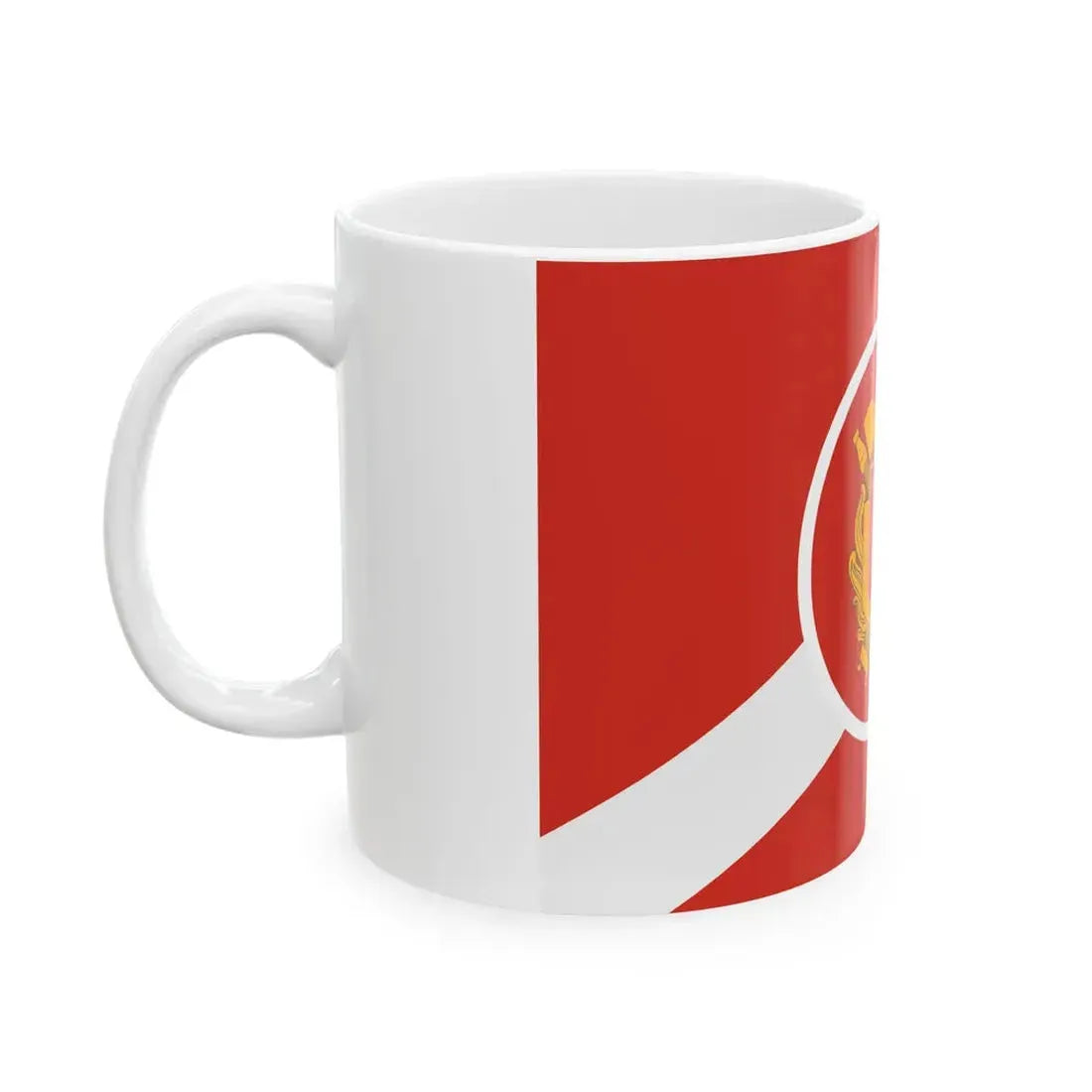 Nederlandse brandweer vlag (Netherlands) White Coffee Mug - Go Mug Yourself
