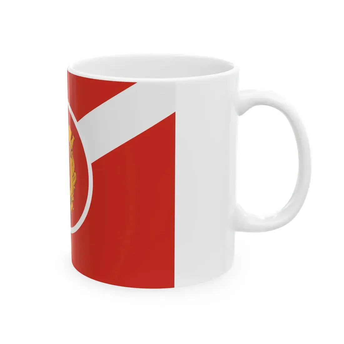 Nederlandse brandweer vlag (Netherlands) White Coffee Mug - Go Mug Yourself