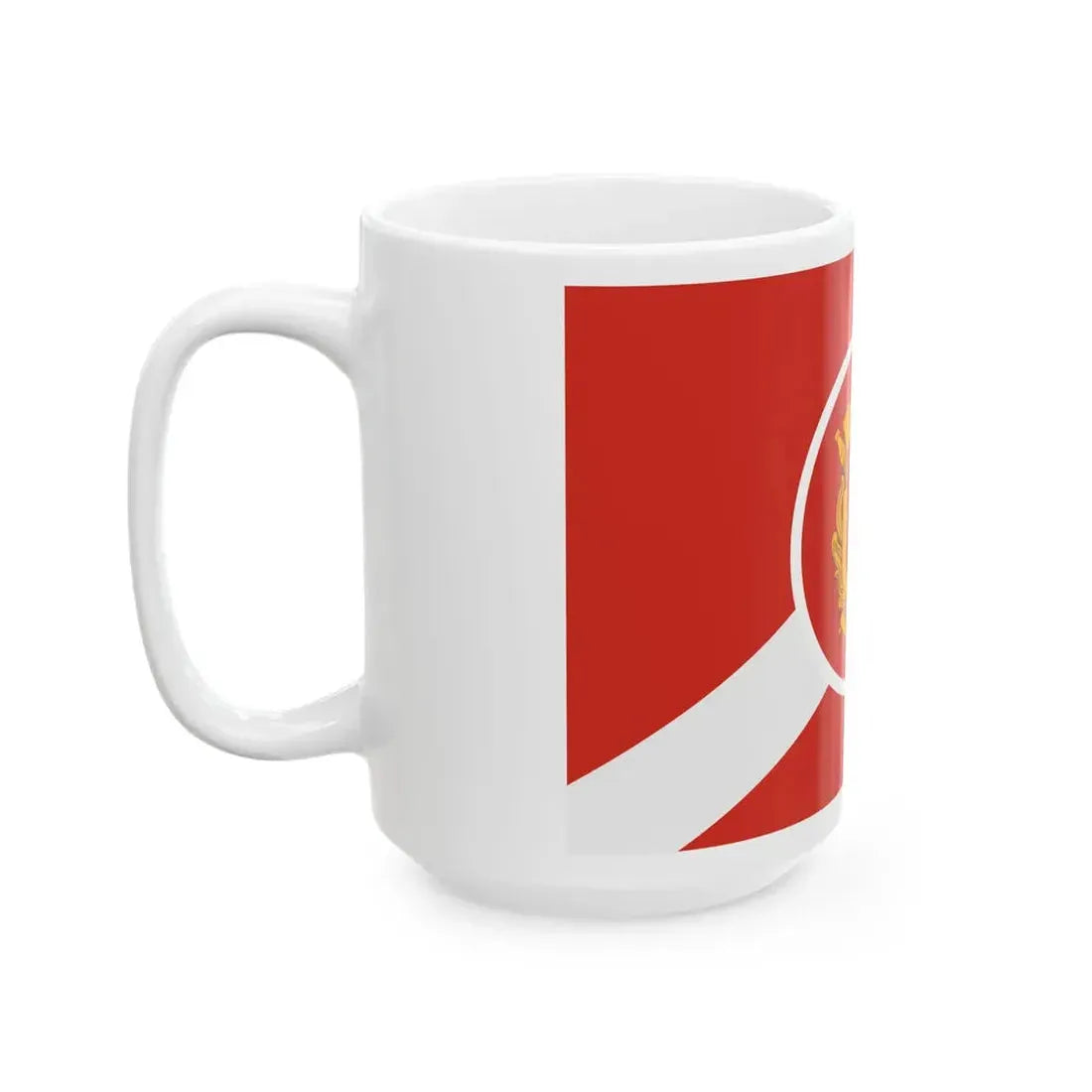 Nederlandse brandweer vlag (Netherlands) White Coffee Mug - Go Mug Yourself
