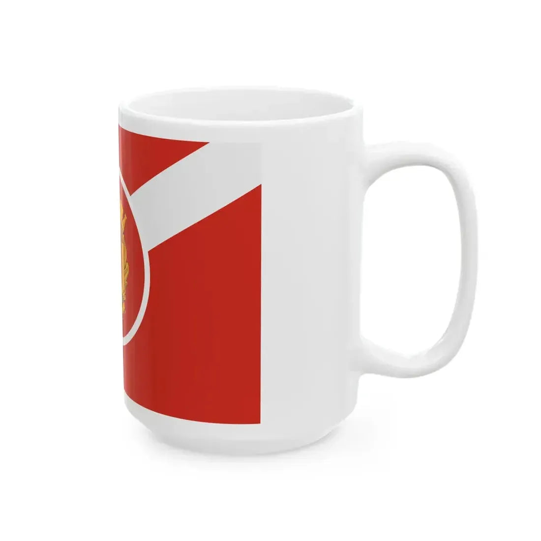 Nederlandse brandweer vlag (Netherlands) White Coffee Mug - Go Mug Yourself