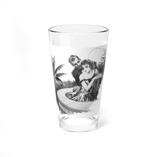Nedra Closes The Door by Jane Levington (2) Comfort, Holland's Magazine, 1934 (Magazine Illustration) Pint Glass 16oz 16oz - Go Mug Yourself