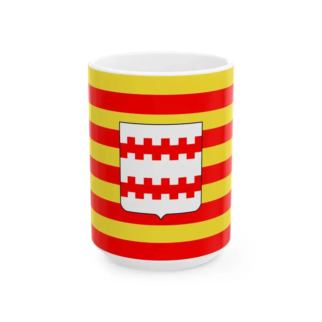 Neerpelt vlag (Belgium) White Coffee Mug 15oz - Go Mug Yourself