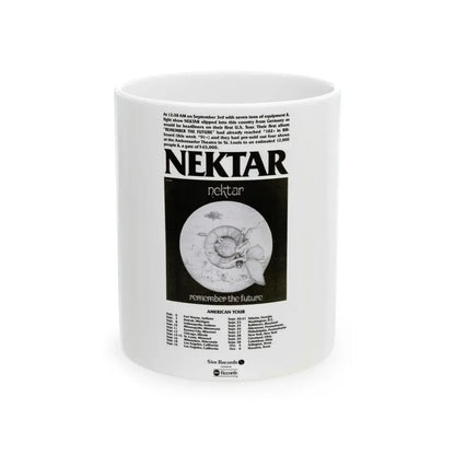Nektar 1974 (Music Poster) White Coffee Mug 11oz - Go Mug Yourself