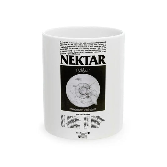 Nektar 1974 (Music Poster) White Coffee Mug 11oz - Go Mug Yourself