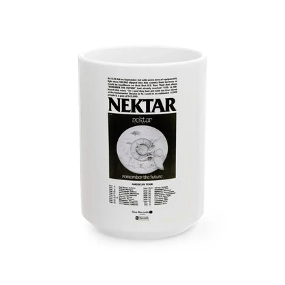Nektar 1974 (Music Poster) White Coffee Mug 15oz - Go Mug Yourself