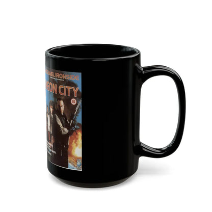 NEON CITY (VHS COVER) - Black Coffee Mug-Go Mug Yourself