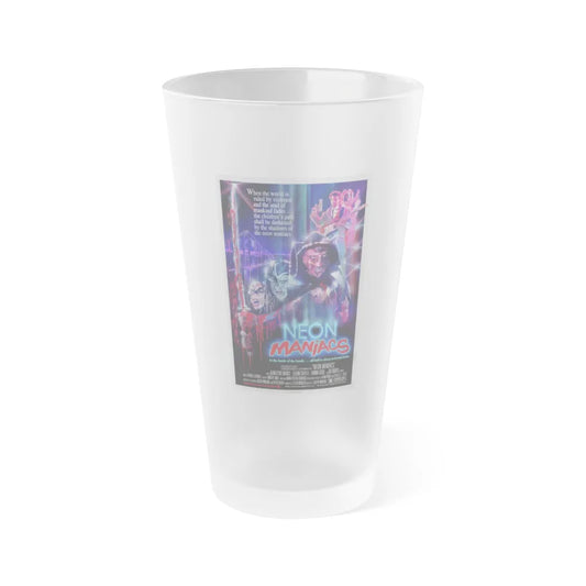 NEON MANIACS (3) 1986 Movie Poster - Frosted Pint Glass 16oz-16oz-Frosted-Go Mug Yourself