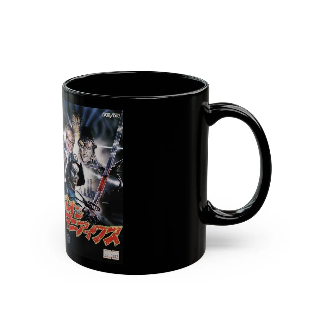 NEON MANIACS VERSION2 (VHS COVER) - Black Coffee Mug-Go Mug Yourself