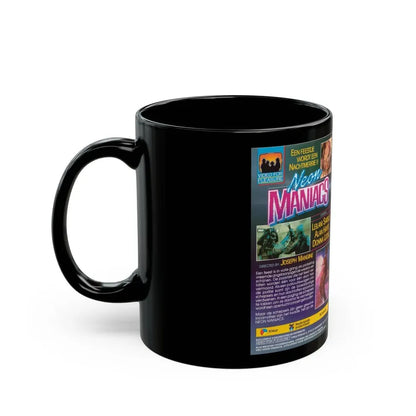 NEON MANIACS VIDEO FOR PLEASURE (VHS COVER) - Black Coffee Mug - Go Mug Yourself