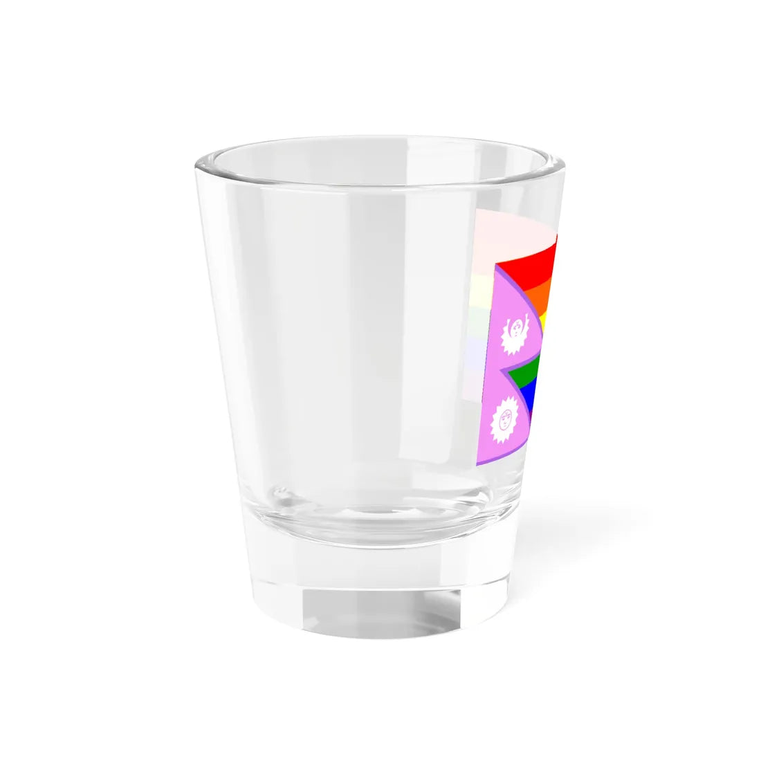 Nepal Bisexual Rainbow Flag 1930-1962 (Nepal) Shot Glass 1.5oz - Go Mug Yourself