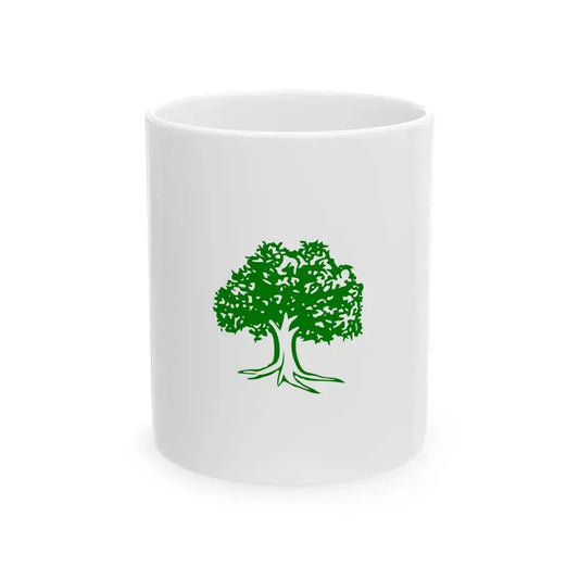 Nepali Congress alt flag (Nepal) White Coffee Mug 11oz - Go Mug Yourself