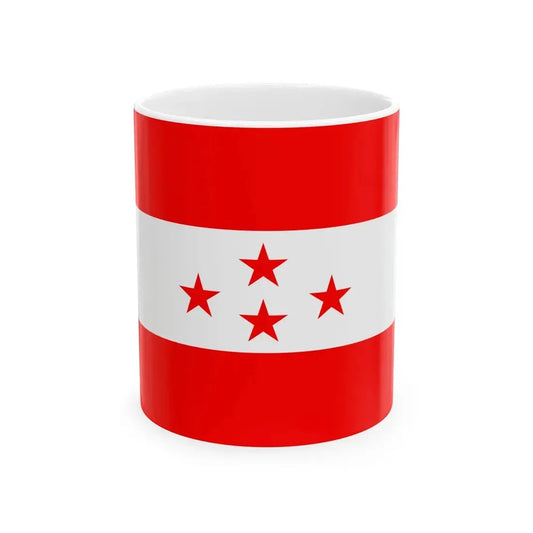 Nepali Congress flag edited (Nepal) White Coffee Mug 11oz - Go Mug Yourself
