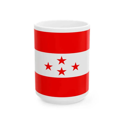 Nepali Congress flag edited (Nepal) White Coffee Mug 15oz - Go Mug Yourself