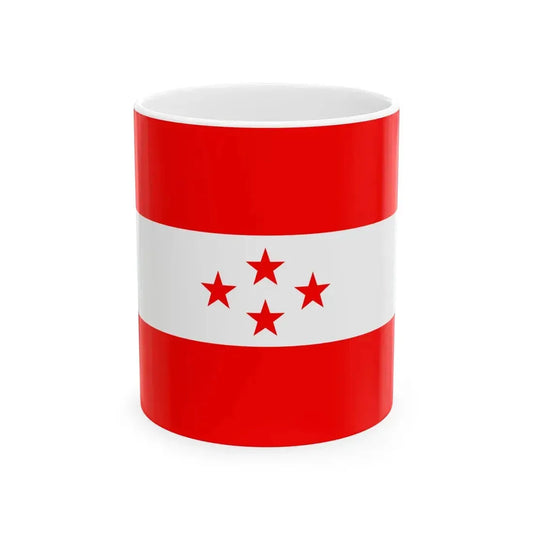 Nepali Congress flag (Nepal) White Coffee Mug 11oz - Go Mug Yourself