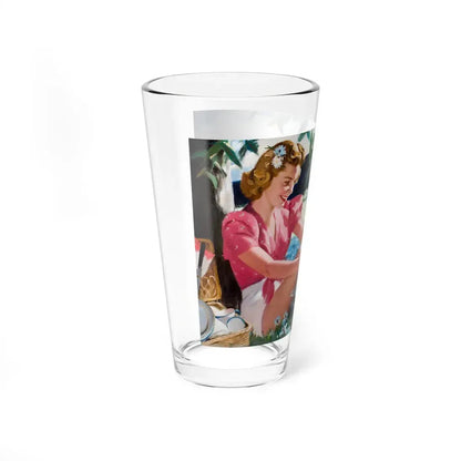 Nesbitt's Orange Soda, ad illustration (Magazine Illustration) Pint Glass 16oz - Go Mug Yourself