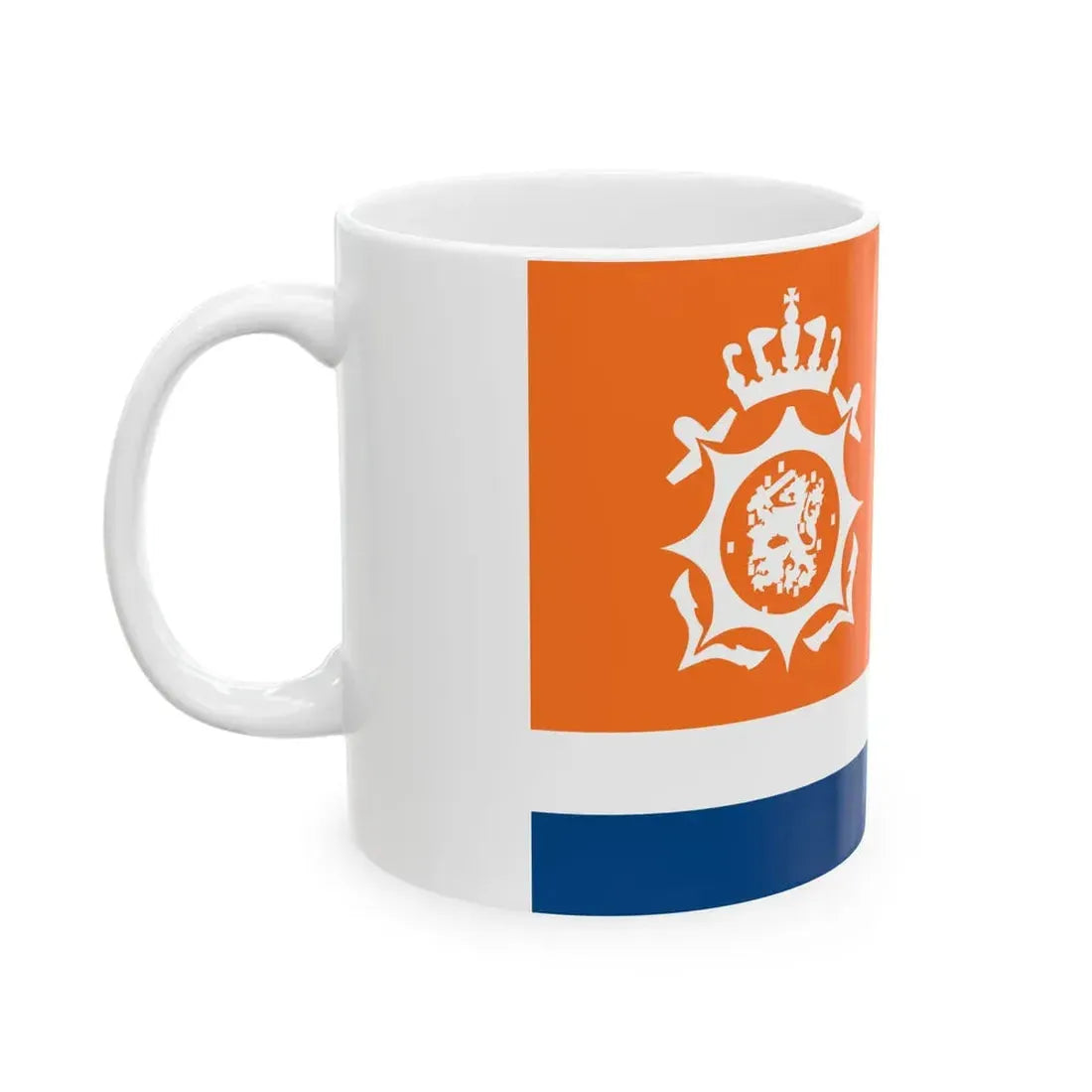 Netherlands Coast Guard flag (Netherlands) White Coffee Mug - Go Mug Yourself