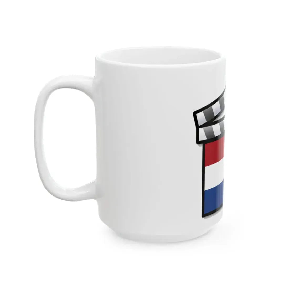 Netherlands film clapperboard (Netherlands) White Coffee Mug - Go Mug Yourself