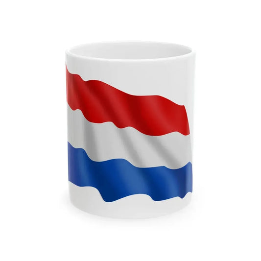 Netherlands-flag (Netherlands) White Coffee Mug 11oz - Go Mug Yourself