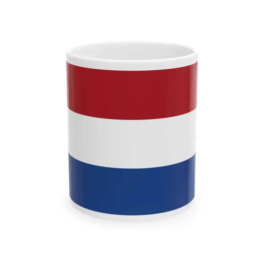 Netherlands flag small (Netherlands) White Coffee Mug 11oz - Go Mug Yourself