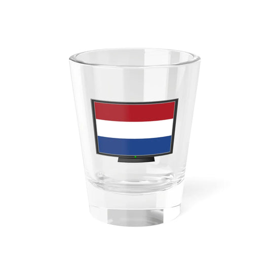 Netherlands flag tv (Netherlands) Shot Glass 1.5oz 1.5oz - Go Mug Yourself