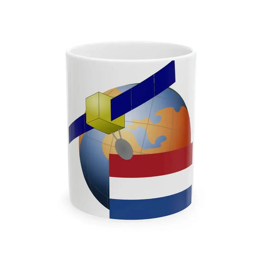 Netherlands-Satellite (Netherlands) White Coffee Mug 11oz - Go Mug Yourself