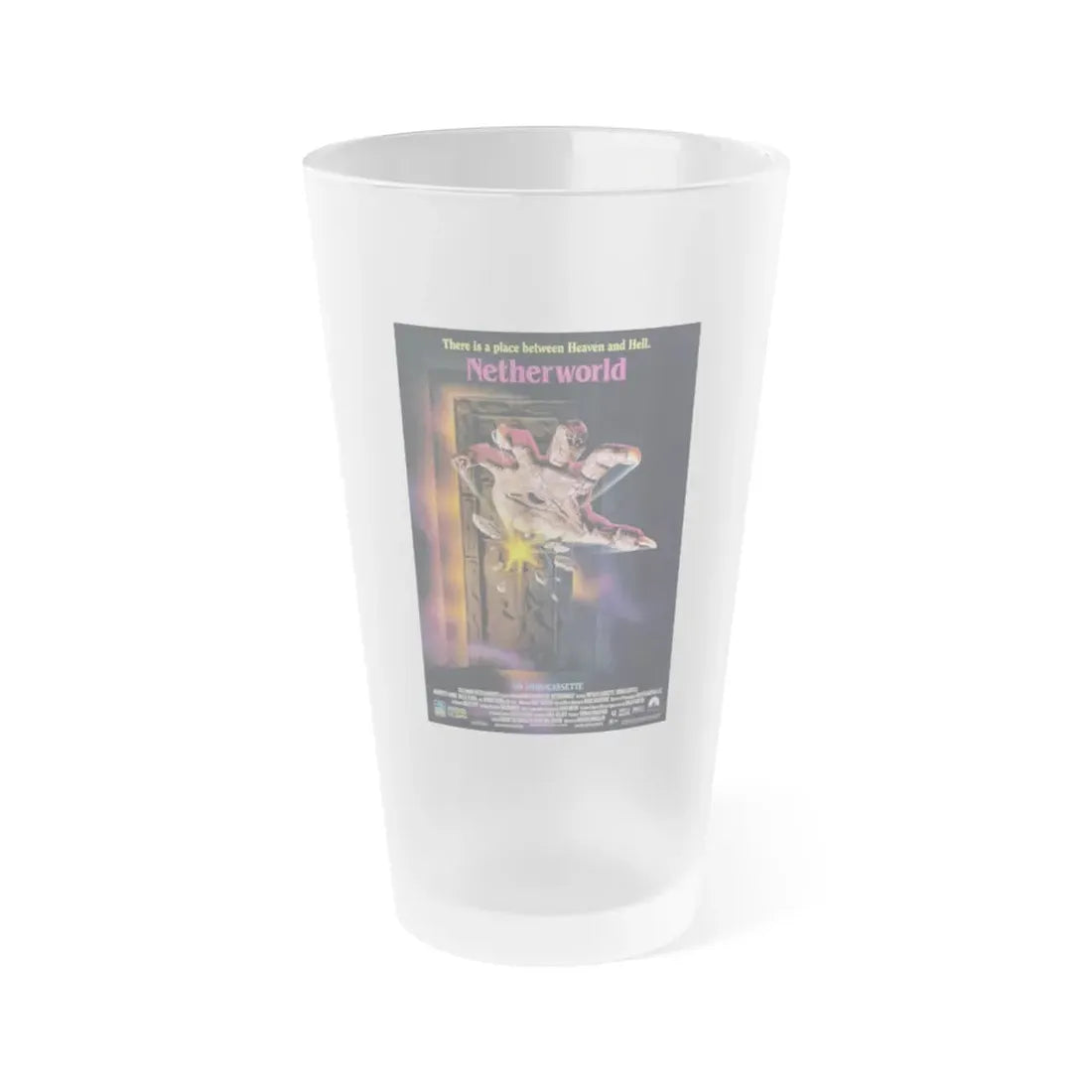 NETHERWORLD 1992 Movie Poster - Frosted Pint Glass 16oz 16oz Frosted - Go Mug Yourself